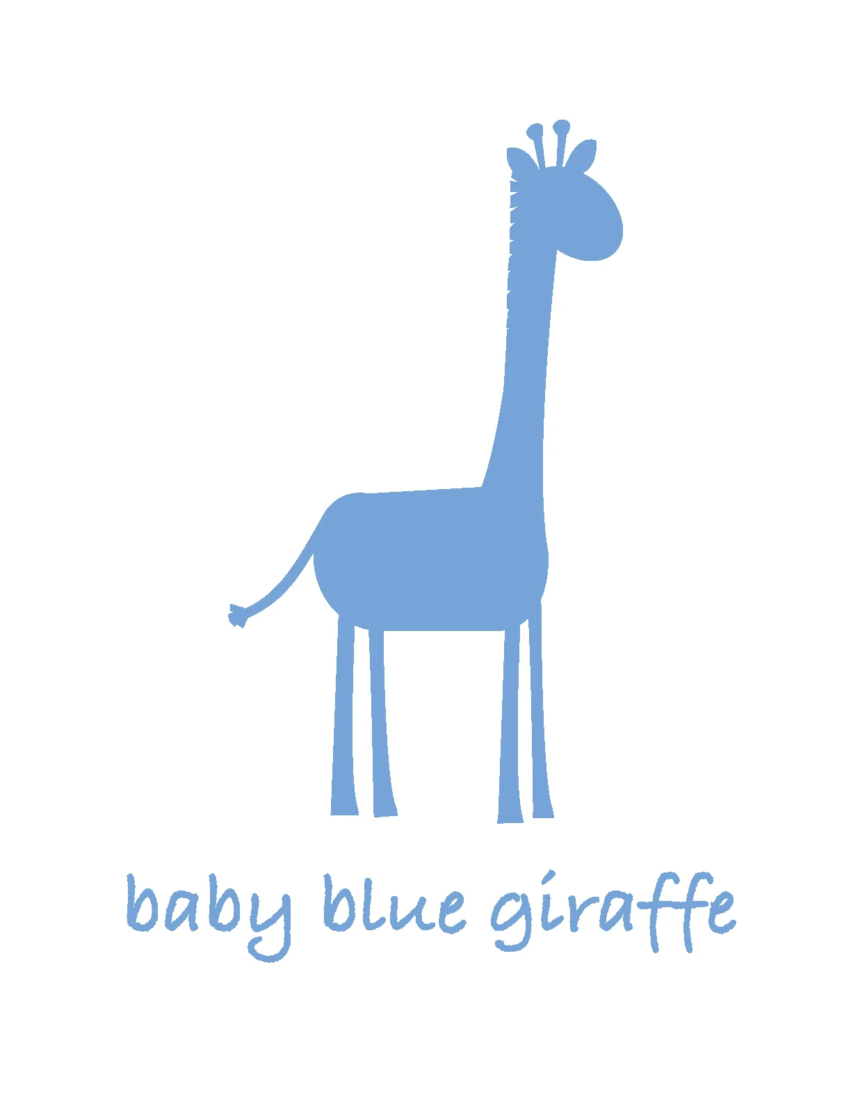 baby nail file baby blue giraffe